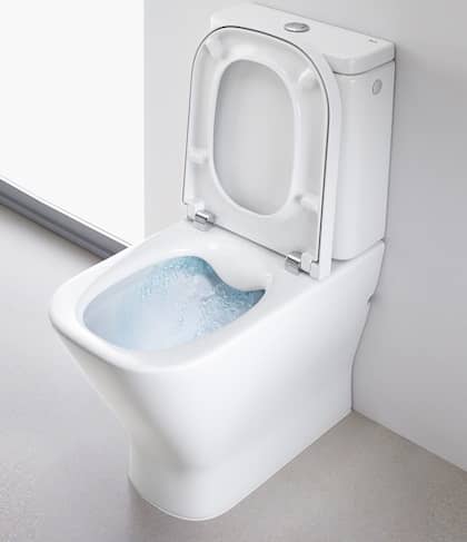 Унитаз Roca Gap Clean Rim Горизонтальный Выпуск Безободковый