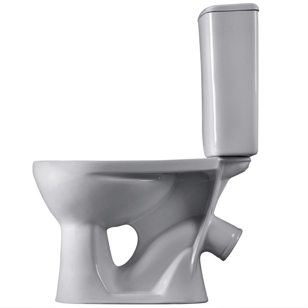 Унитаз-компакт Santeri Орион Тарельчатый Белый Косой Выпуск