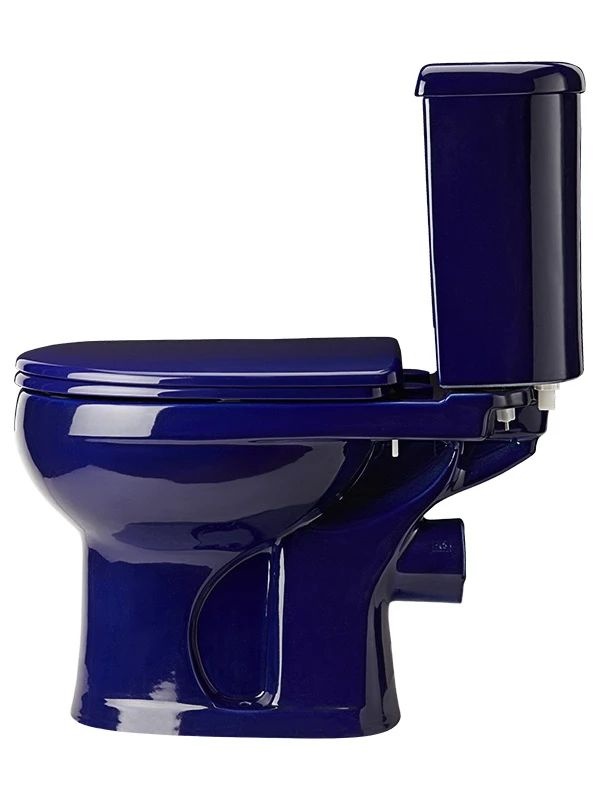 Унитаз Оскольская Керамика Ирида Синий Горизонтальный Выпуск