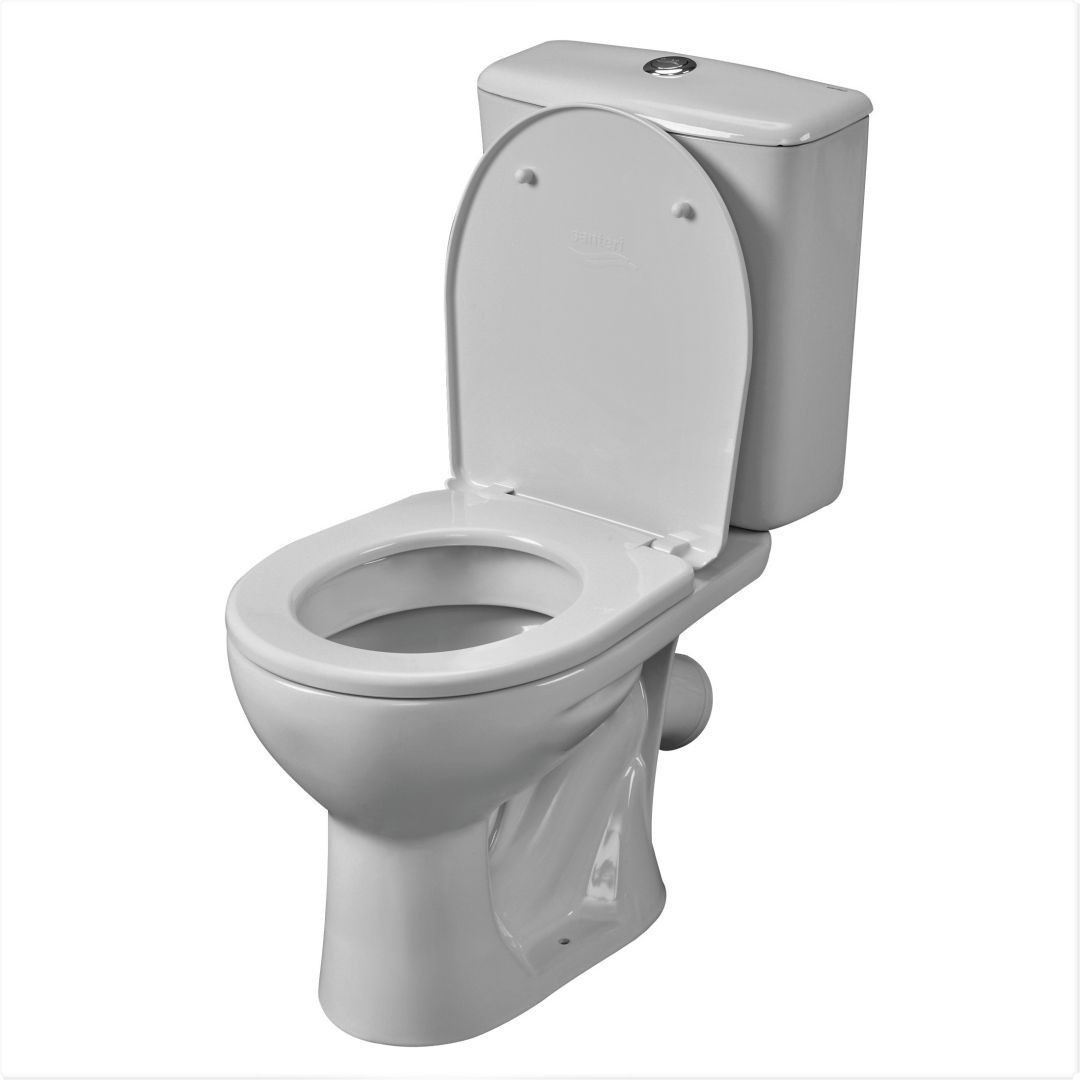 Унитаз-компакт Santeri Орион Тарельчатый Белый Косой Выпуск