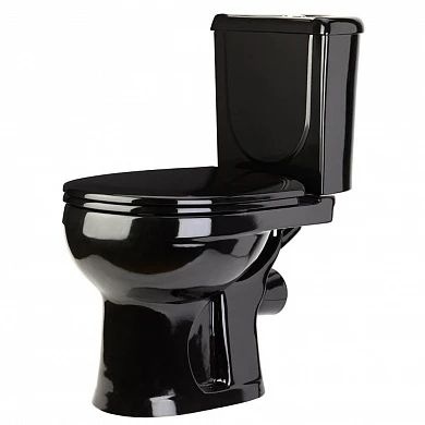 Унитаз Оскольская Керамика Ирида Черный Горизонтальный Выпуск