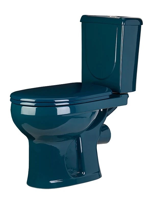 Унитаз Оскольская Керамика Ирида Зеленый Горизонтальный Выпуск