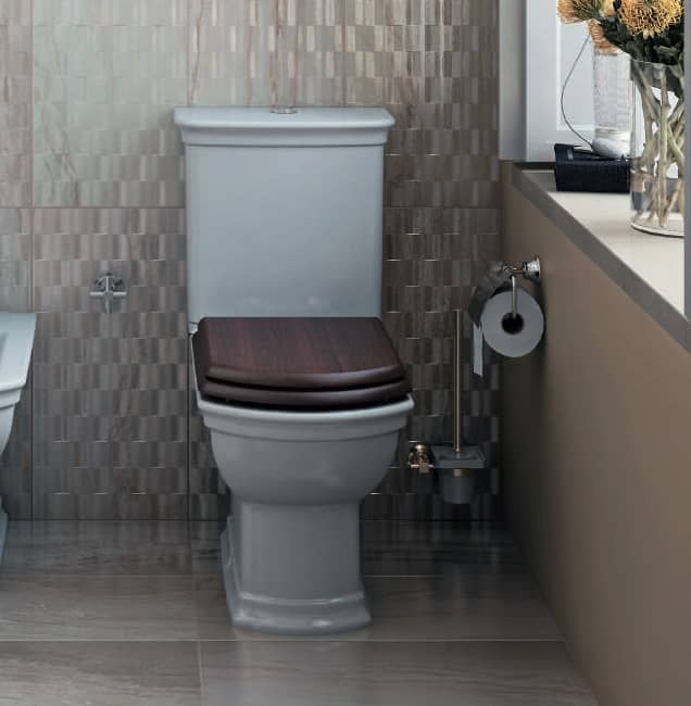 Унитаз Vitra Serenada Горизонтальный Выпуск деревянное сиденье