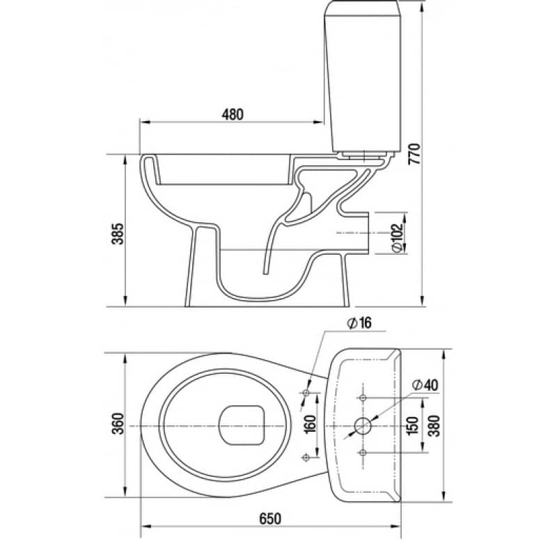 Унитаз Керамин Гранд Графит Косой Выпуск