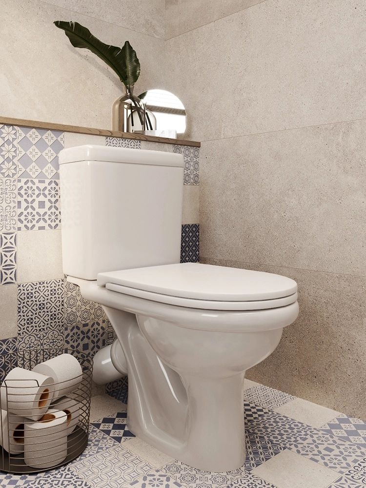 Унитаз-компакт Santeri Визит Белый Косой Выпуск