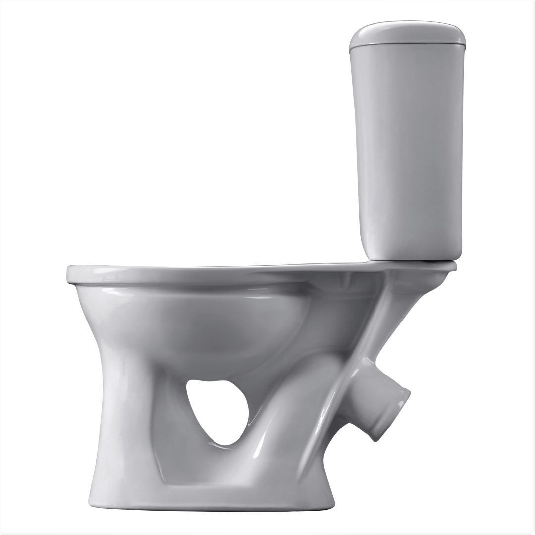 Унитаз-компакт Santeri Виктория Белый Тарельчатый Косой Выпуск