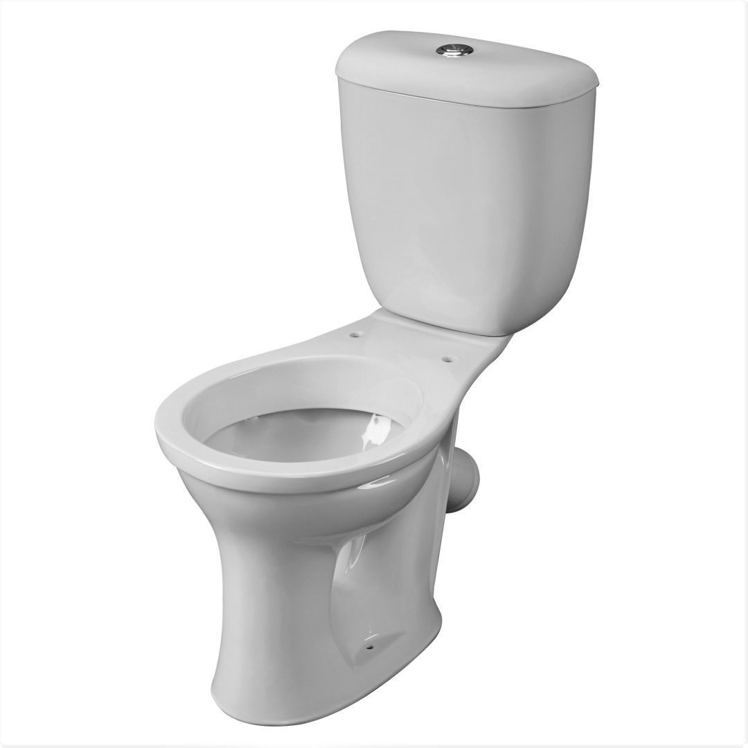 Унитаз-компакт Santeri Виктория Белый Тарельчатый Косой Выпуск