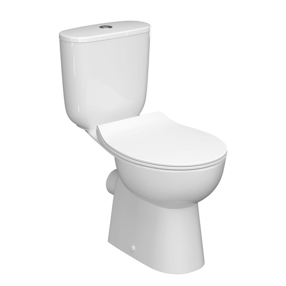 Унитаз Керамин Гольф Безободковый Горизонтальный Выпуск