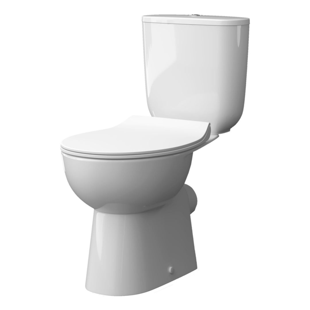 Унитаз Керамин Гольф Безободковый Горизонтальный Выпуск