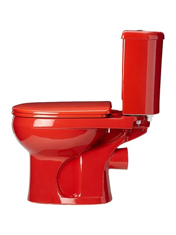 Унитаз Оскольская Керамика Ирида Красный Горизонтальный Выпуск