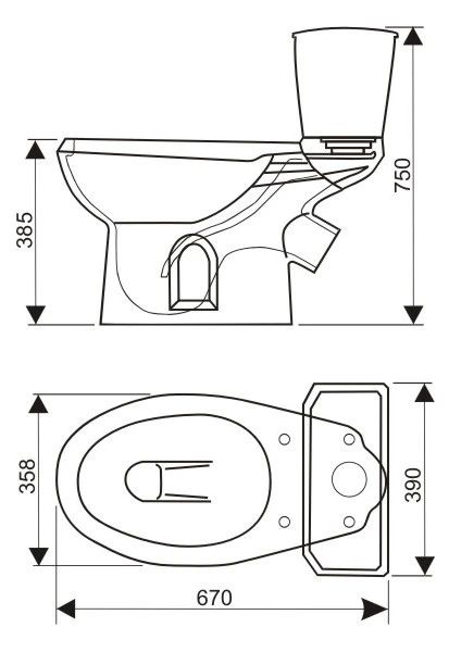 Унитаз Оскольская Керамика Элиса Премьер