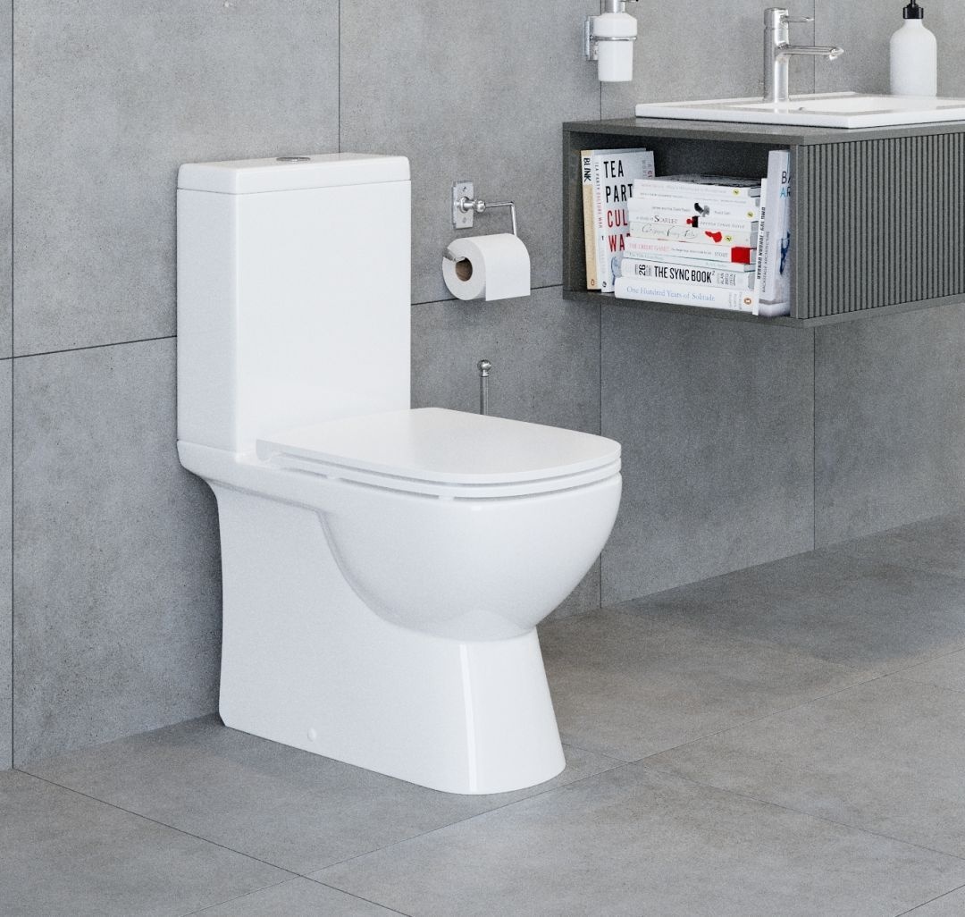 Унитаз Sanita Luxe Quadro SL DM Slim Горизонтальный Выпуск - купить с ...