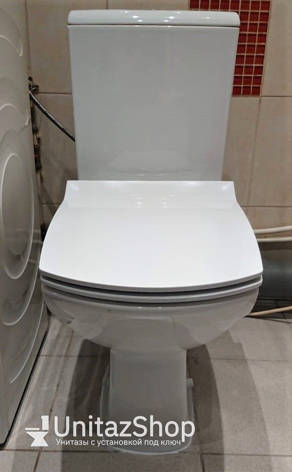 Унитаз Cersanit Carina Горизонтальный Выпуск Безободковый