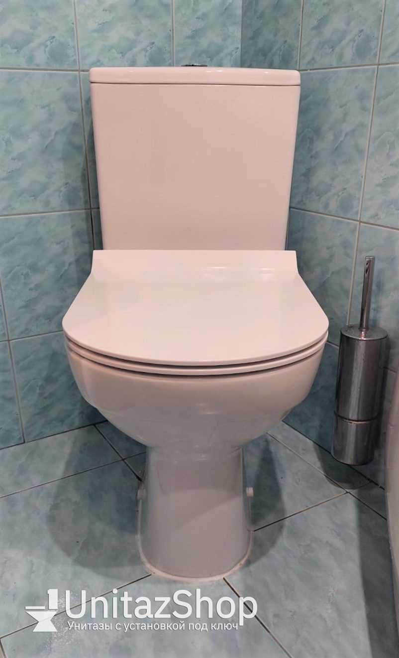 Унитаз Cersanit City New Clean Горизонтальный Выпуск Безободковый