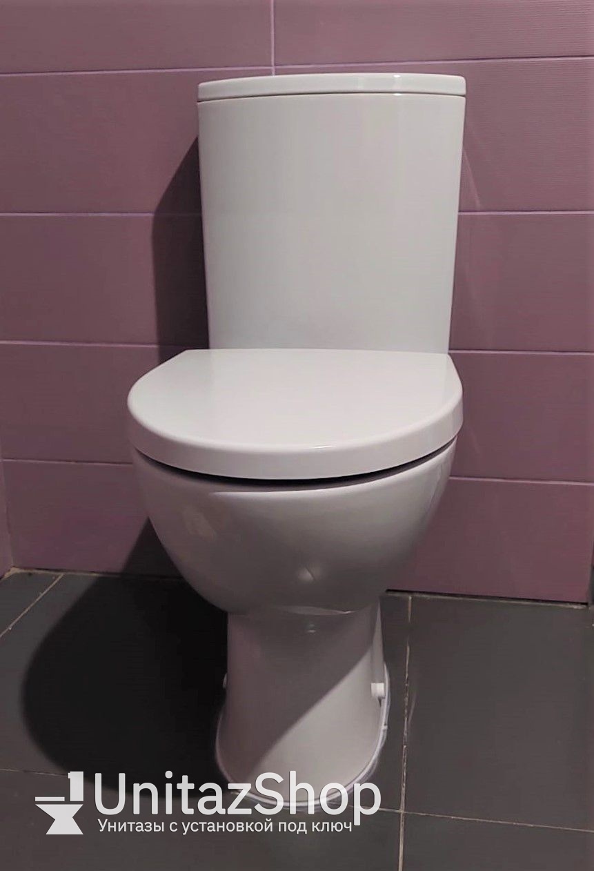 Унитаз Cersanit Parva New Clean Горизонтальный Выпуск Безободковый