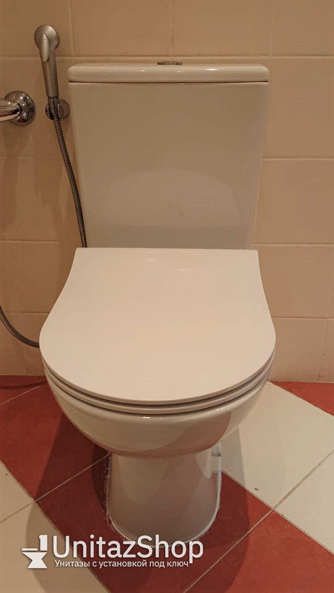 Унитаз Cersanit Street Fusion Горизонтальный Выпуск Безободковый