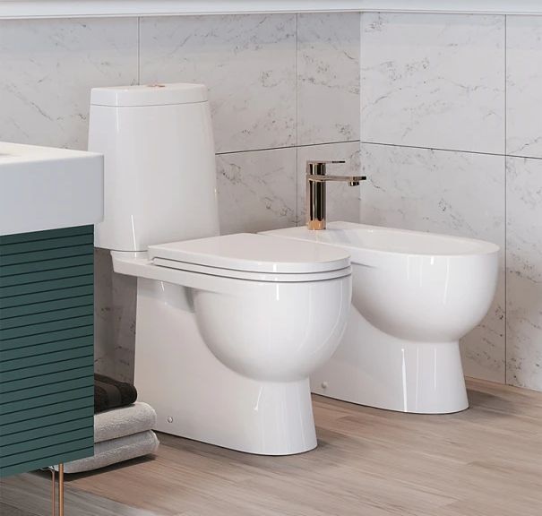 Напольный унитаз Sanita Luxe Fest с бачком и микролифтом FSTSLCC01040622