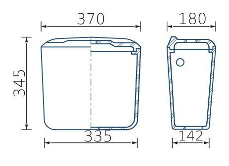 Унитаз-компакт Находка Выпуск Косой (боковой  подвод)