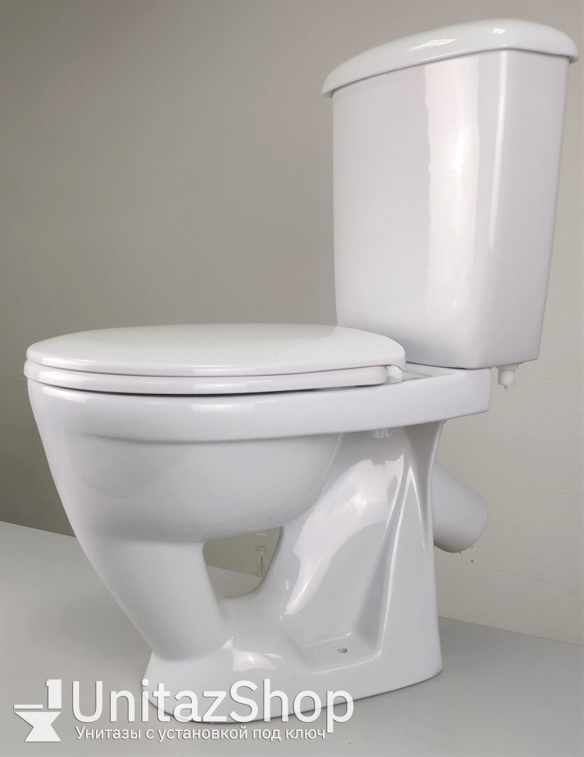 Унитаз Оскольская Керамика Радуга Тарельчатый Косой Выпуск