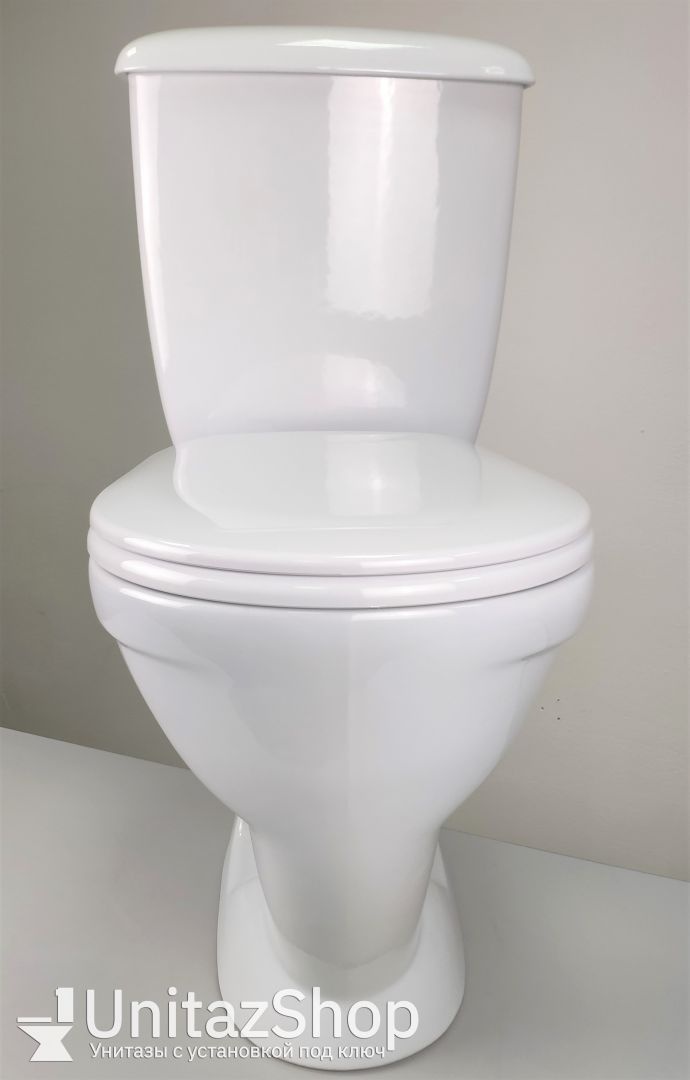 Унитаз Оскольская Керамика Радуга Тарельчатый Косой Выпуск