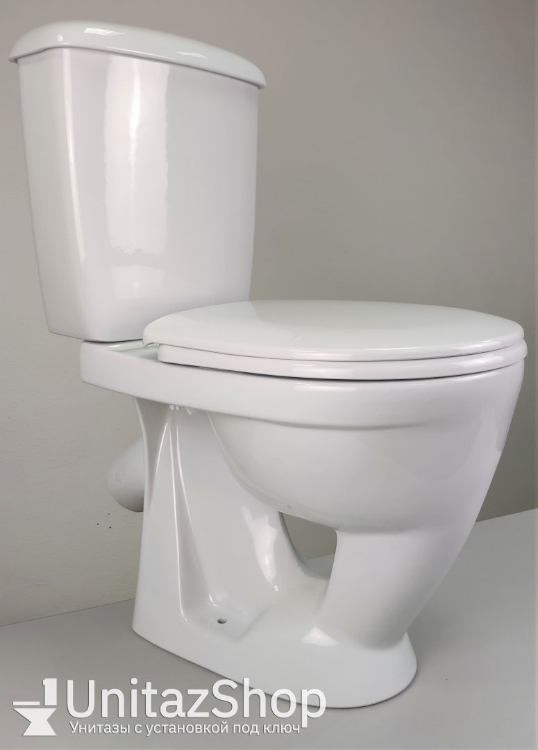 Унитаз Оскольская Керамика Радуга Тарельчатый Косой Выпуск