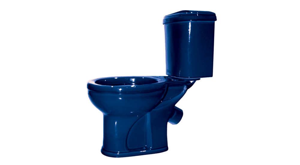 Унитаз Оскольская Керамика Дора Синий Косой Выпуск