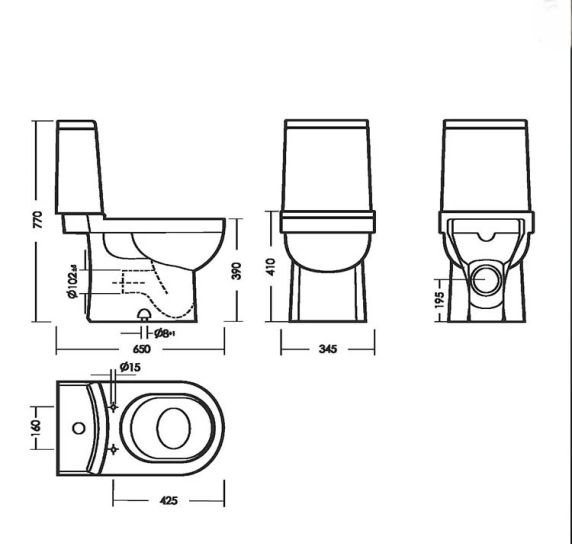 Унитаз Sanita Next SL DM Горизонтальный Выпуск