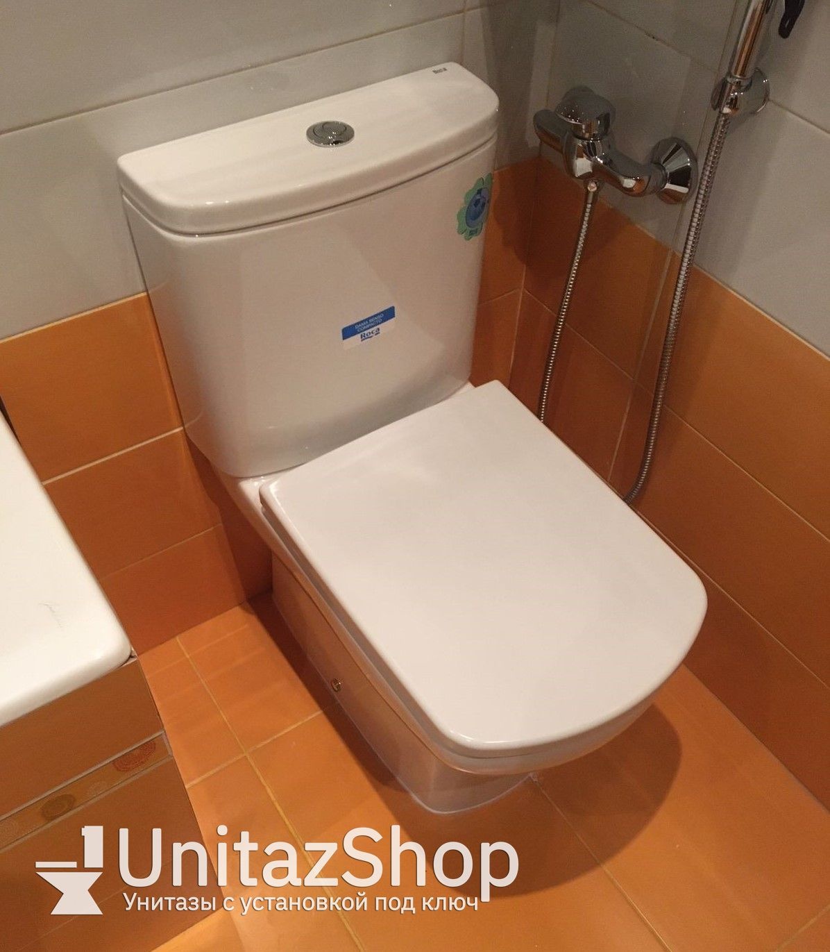 Унитаз Roca Dama Senso Compacto Горизонтальный Выпуск