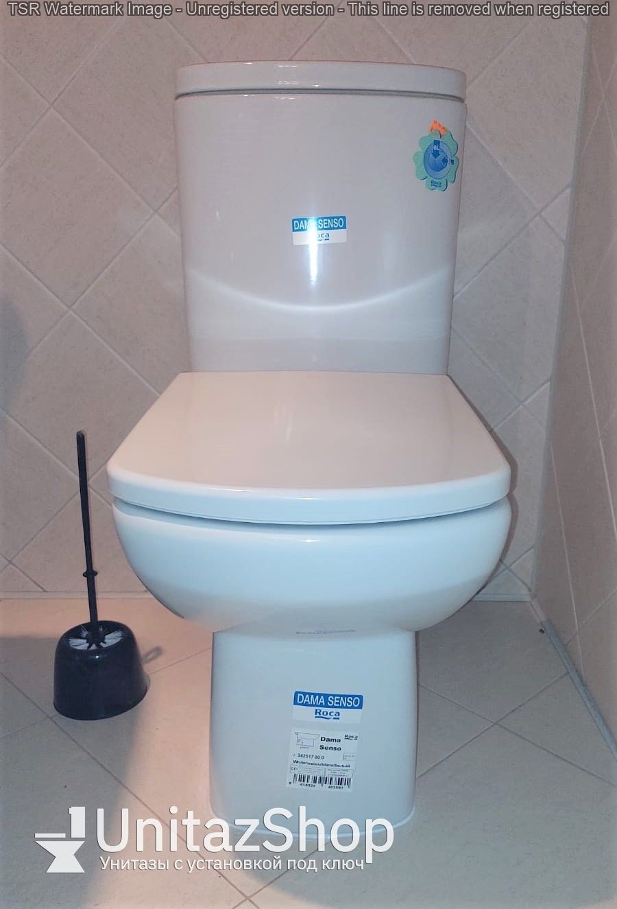 Унитаз Roca Dama Senso Горизонтальный Выпуск