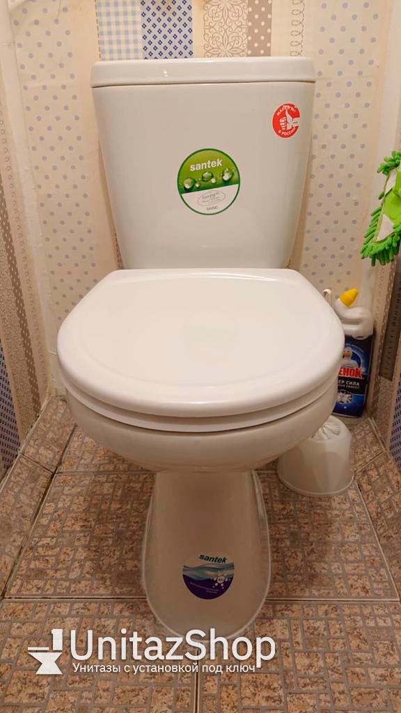 Унитаз Сантек Анимо Вертикальный Выпуск