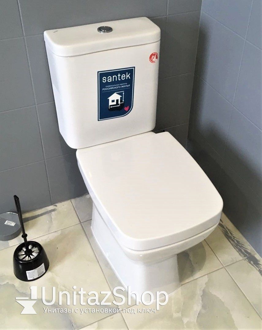 Унитаз Сантек Нео Горизонтальный Выпуск Безободковый