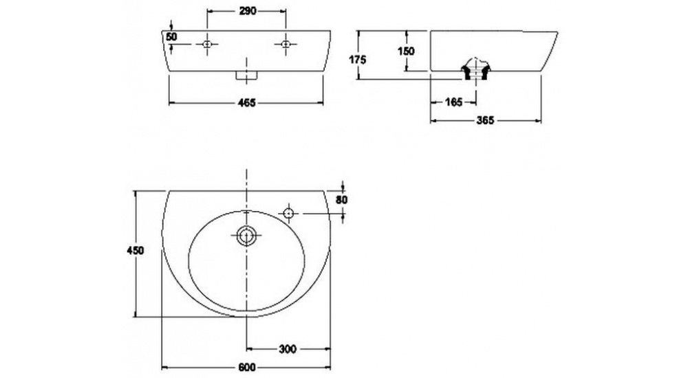 Раковина Cersanit Street Fusion 60 С Пьедесталом