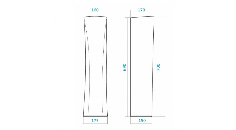 Раковина Сантек Бриз 50 С Пьедесталом