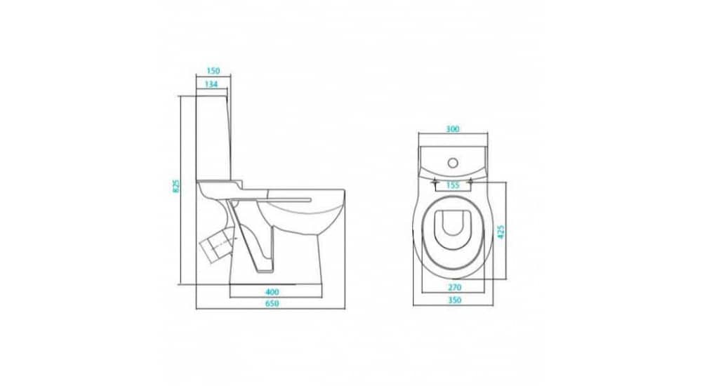 Унитаз Сантек Аллегро Лайт Косой Выпуск