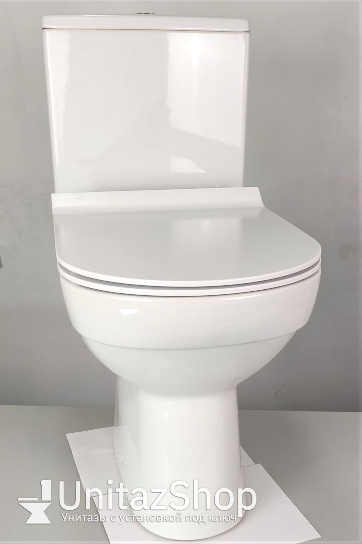 Унитаз Cersanit City New Clean Горизонтальный Выпуск Безободковый