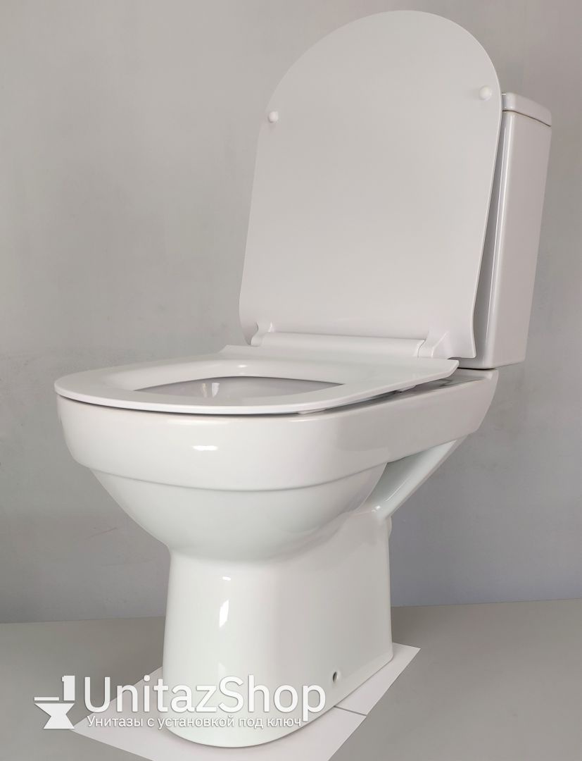 Унитаз Cersanit City New Clean Горизонтальный Выпуск Безободковый