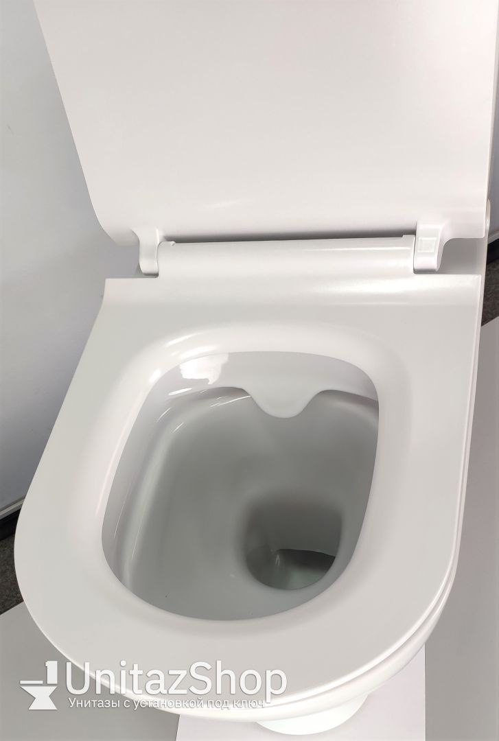 Унитаз Cersanit City New Clean Горизонтальный Выпуск Безободковый