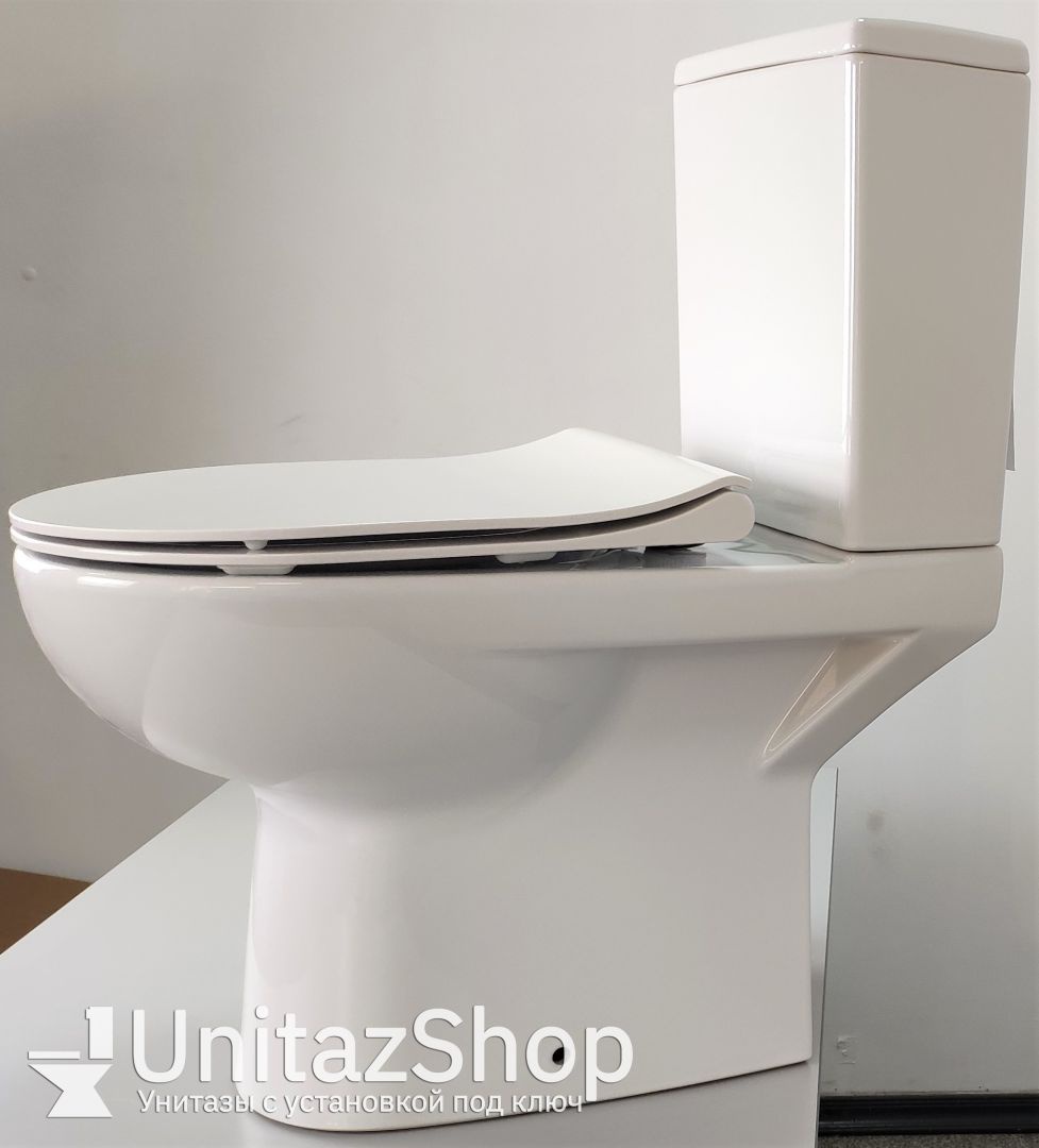 Унитаз Cersanit Street Fusion Горизонтальный Выпуск Безободковый