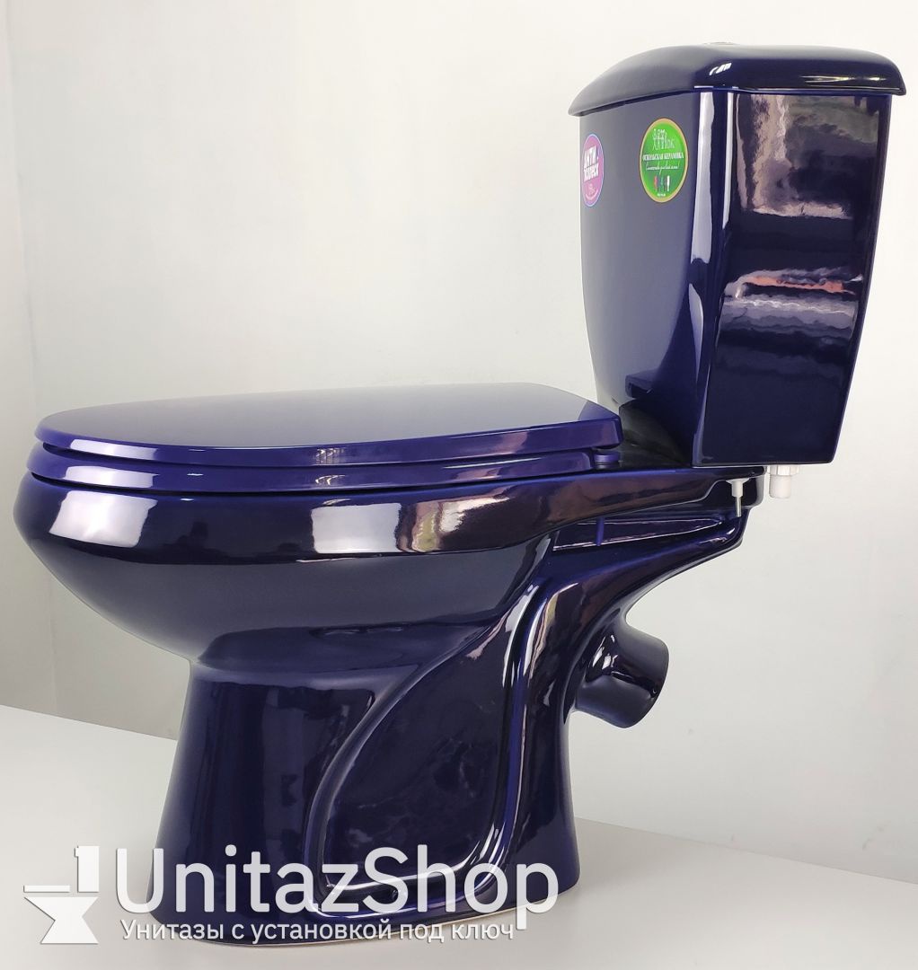 Унитаз Оскольская Керамика Эллиса Синий Косой Выпуск