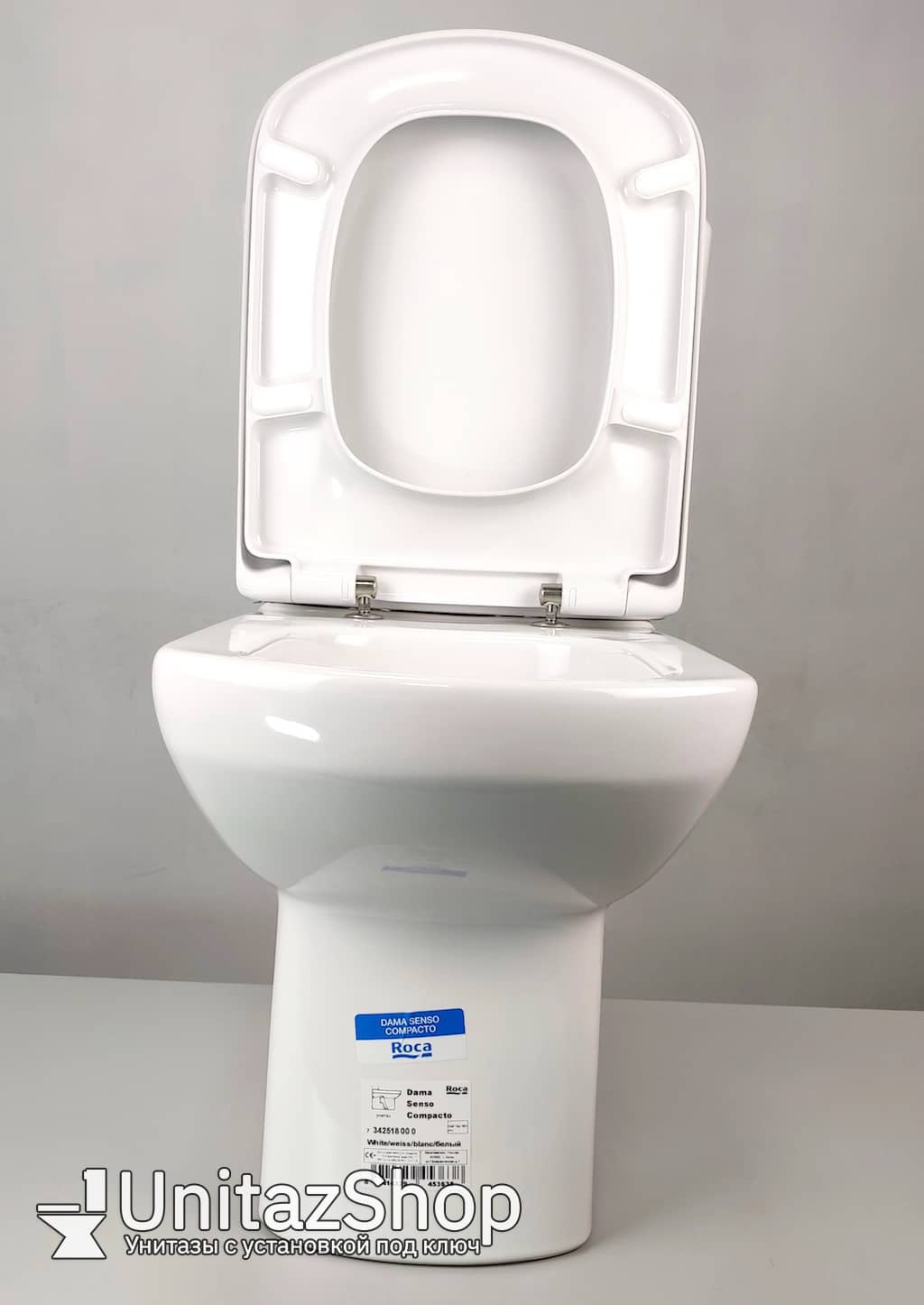 Унитаз Roca Dama Senso Compacto Горизонтальный Выпуск