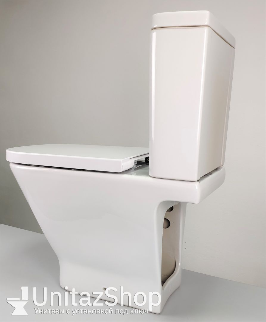 Унитаз Roca Gap Clean Rim Горизонтальный Выпуск Безободковый