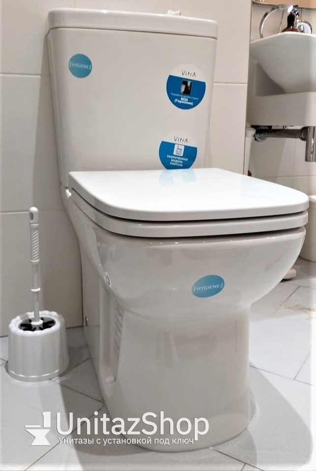 Унитаз Vitra S20 Горизонтальный Выпуск овальная чаша