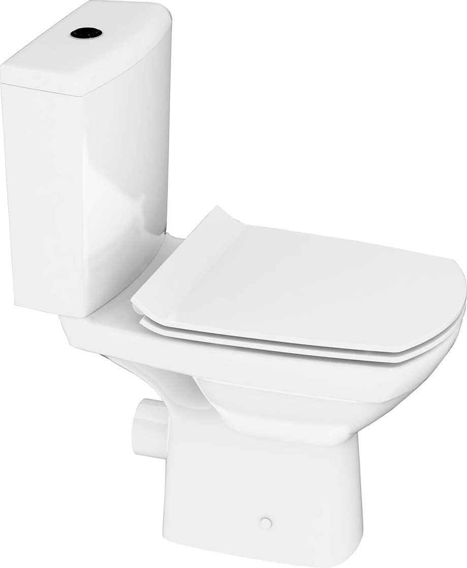 Унитаз Cersanit Carina Горизонтальный Выпуск Безободковый